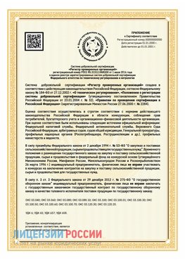 Приложение к сертификату для ИП Амурск Сертификат СТО 03.080.02033720.1-2020
